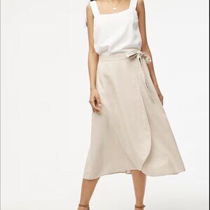J.Crew Factory Pull-on faux-wrap skirt